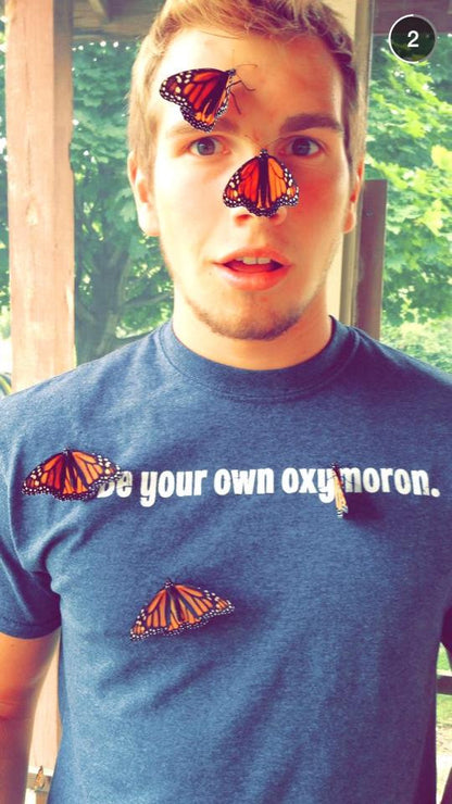 Mens "Be your own oxymoron." T-shirt